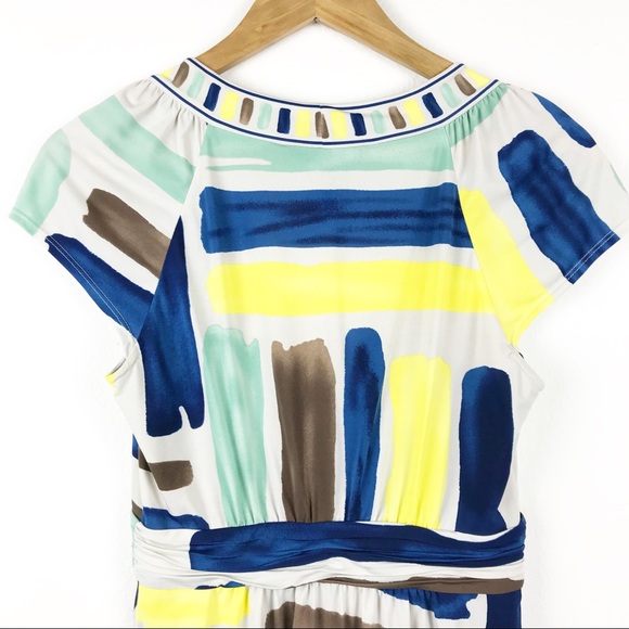 BCBGMaxazria Multicolor Abstract Print Top - Picture 11 of 12